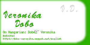 veronika dobo business card